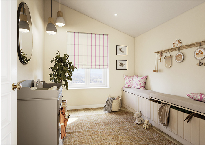 The British Stripe Co. Victoria, Notting Hill No.1 - Twist&Fit Roman Blind - Image 7